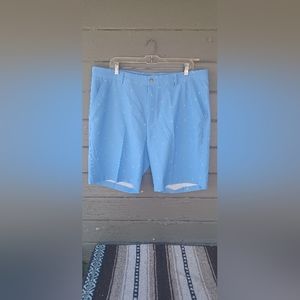 Greg Norman Mens Golf Performance Shorts Blue 38 Golf Flag